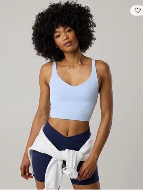 aerie Powder Blue V-Neck Crop Bralette